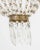 French Empire Cut Crystal and Brass Chandelier For Sale - Image 4 of 5