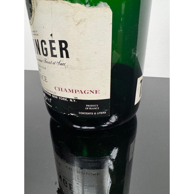 Vintage Taittinger Champagne Display Bottle For Sale - Image 6 of 11
