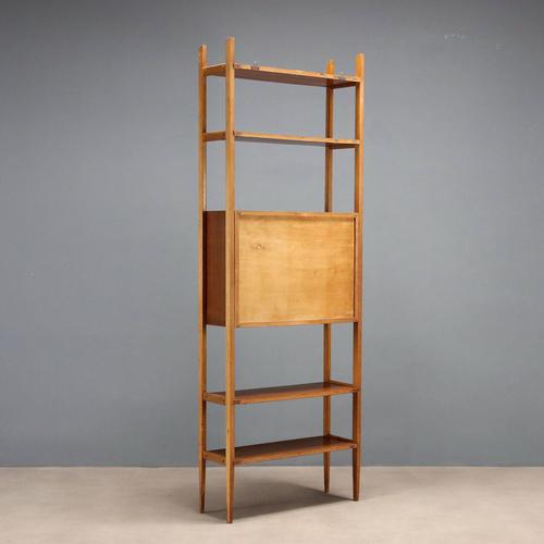 Vintage Bookcase with Drop-Leaf, 1960s For Sale - Image 10 of 11