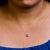 Haus of Brilliance 14K White Gold Red Ruby and 1/3 Cttw Diamond Halo Pendant Necklace For Sale - Image 4 of 5