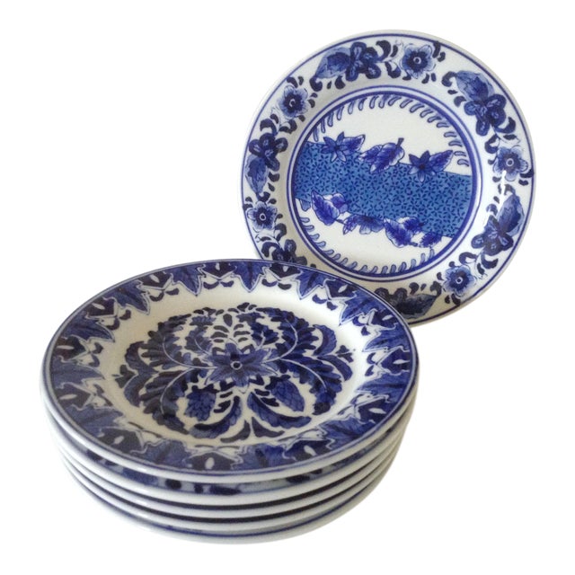 Blue & White Dessert Plates Set of 6 Chairish