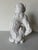 White 1960s Vintage Italian Palm Beach Style Glazed Terracotta Monkey Sculpture For Sale - Image 8 of 12