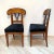 Set of Pair of Biedermeier Shovel Chairs, Walnut, Ink Painting, South Germany, 1830s For Sale - Image 4 of 18
