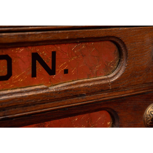 Late 19th Century Mercantile Countertop Wooden Spool Cabinet For Sale - Image 13 of 14