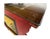 Late 19th Century Hand Painted Converted Desk Red Gansu Sideboard Cabinet Grain Bin For Sale - Image 12 of 12