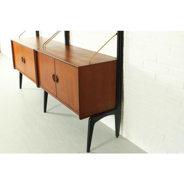 Teak Modular Wall System by Louis Van Teeffelen for Wébé, 1955 For Sale - Image 10 of 18