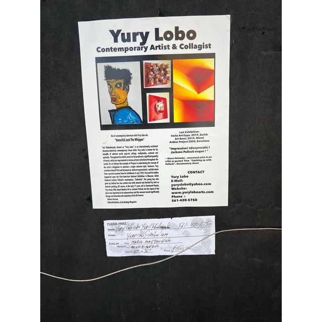 Contemporary Framed Abstract “Maria Magdalena” by Artist Yury Lolo For Sale - Image 3 of 6