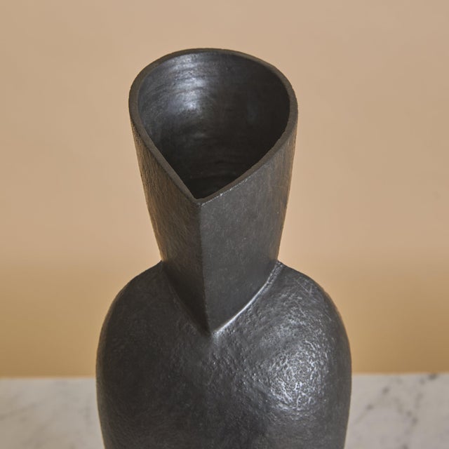 Early 21st Century Contemporary French Ceramic Vase by André Bloch For Sale - Image 5 of 8