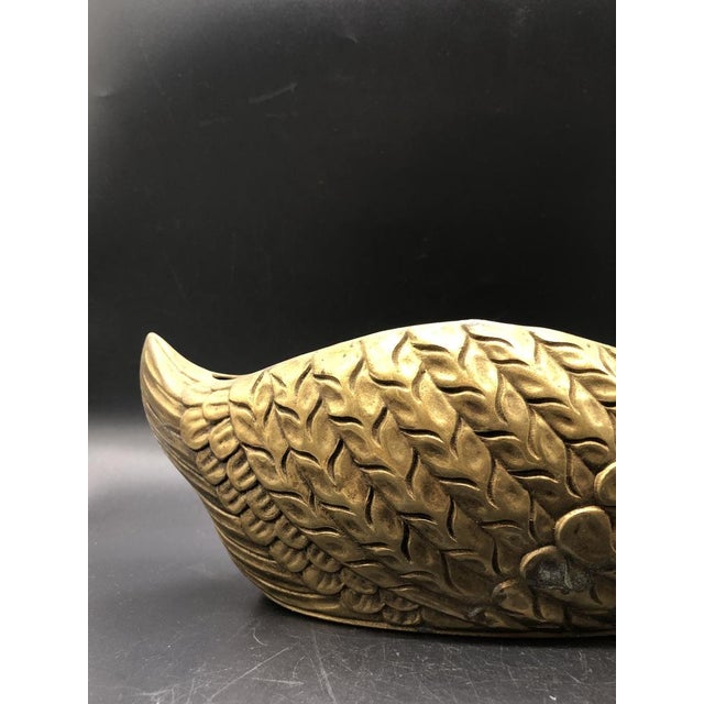 Mid-Century Brass Swan Bowl from Unbekannt, 1950s For Sale - Image 4 of 13