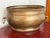 Large Vintage Hammered Brass Cauldron Planter With Rope Twist Rim For Sale - Image 6 of 6