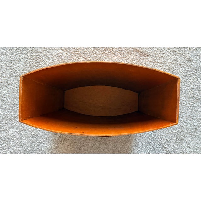 Vintage Hermès-Style Equestrian Strap-and-Buckle Waste Basket For Sale - Image 4 of 7