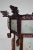 Large Antique Asian Carved Wood Lantern with Dragons & Painted Glass Panels, 1900s For Sale - Image 14 of 18