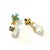 This is part of Chairish’s Fine Jewelry assortment. Natural Blue Opal- 3.50 carat Natural diamonds - 1 carat Yellow...