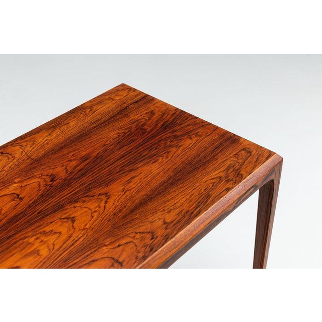 Nesting Tables in Santos Rosewood by Johannes Andersen for CFC Silkeborg, Denmark, 1960, Set of 3 For Sale - Image 11 of 15