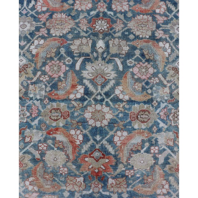 Textile Antique Hand Knotted Kurdish Gallery Runner in All-Over Geometric Design 5'8 X 14'2 For Sale - Image 7 of 12
