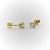 Modern 1990s 18k Gold 0.90 Carat Old European Cut Diamond Stud Earrings, A Pair For Sale - Image 3 of 7