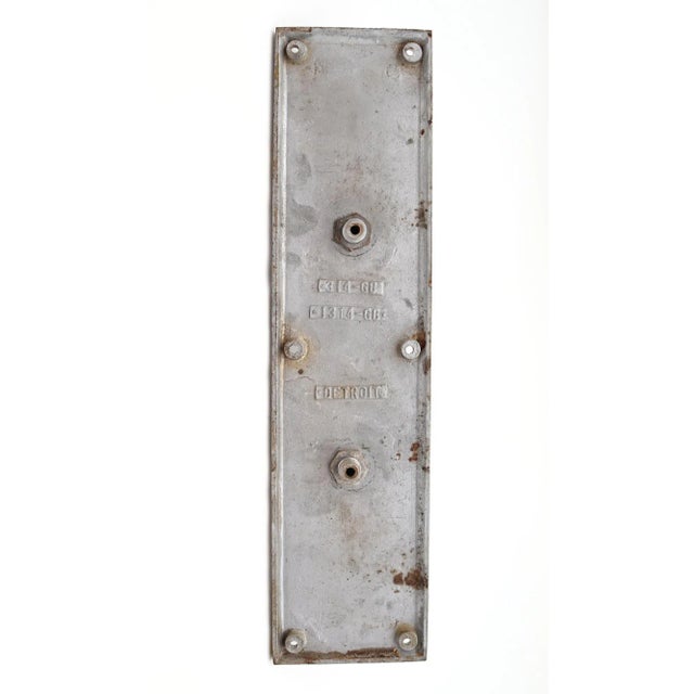 Traditional Vintage Commercial 14 In. Nickel Plated Brass Door Pull For Sale - Image 3 of 4