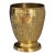 1980s Small Ornate Etched Solid Brass Cup For Sale