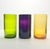 2010s 6 Colorful Blown Highball Tumbler Drinking Glasses For Sale - Image 5 of 6
