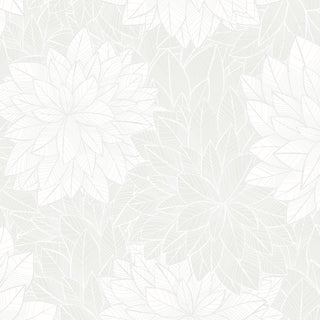 Sample - Borastapeter Foliage Wallpaper in White For Sale