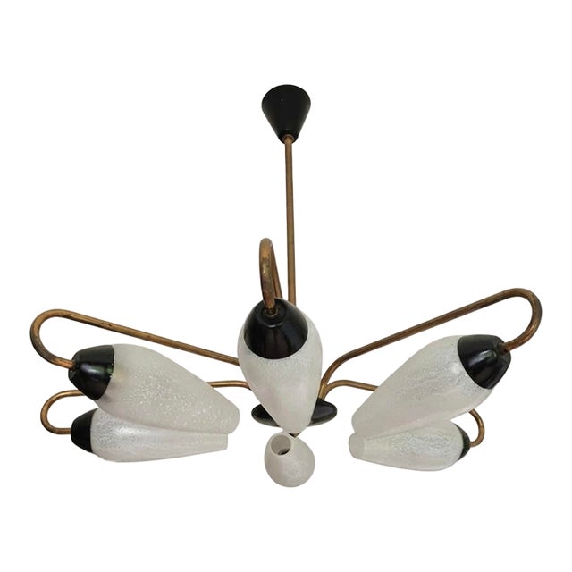 1950s Lampadario Di Design Francese, Francia AnnI For Sale
