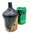Ink Blue 1970s Artisan Signed Studio Pottery Glazed Stoneware Bud Vase For Sale - Image 8 of 11