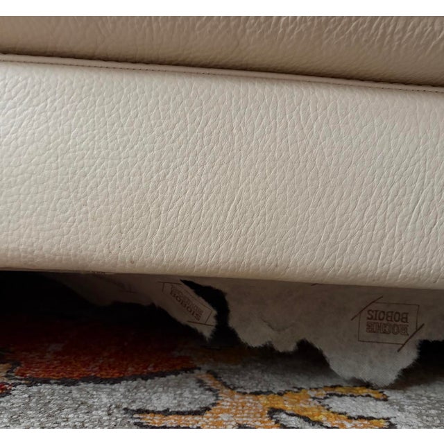 Roche Bobois Late 20th Century Roche Bobois Vintage Leather Loveseat For Sale - Image 4 of 5