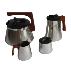 Tea and Coffee Service by Axel Enthoven for Demeyere Werkhuizen, Belgium, 1971, Set of 4