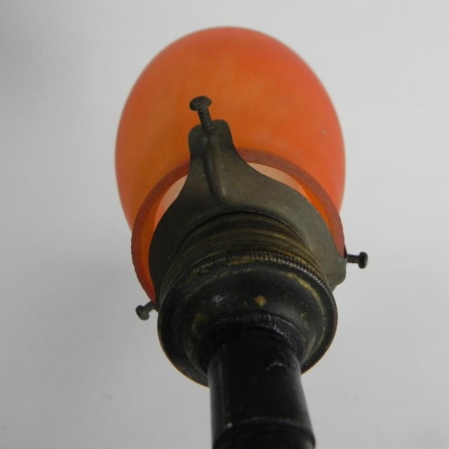Desk Lamp with Orange Glass Shade from Erpe, 1930s For Sale - Image 16 of 17