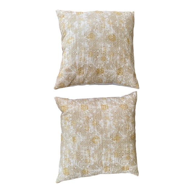 Zack and Fox "Khotan" 20" Pillows- A Pair For Sale