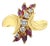 Marquise Ruby & Diamond Vertical Cluster Ring 14k Yellow Gold, Size 8 For Sale