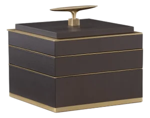 Maitland-Smith Brown Compartment Box