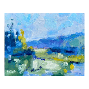 Contemporary Abstract Landscape Oil Painting by L Haas