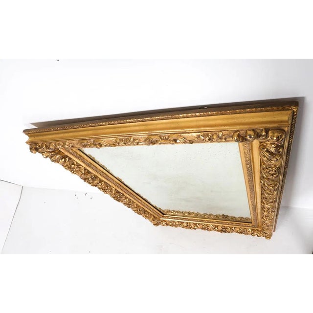 Wood Fine Antique Gilt Barbizon Frame Fitted as a Mirror For Sale - Image 7 of 10