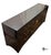 Brown Vintage Hickory White Chinoiserie Style Burl Wood & Lacquer Dresser & Mirror For Sale - Image 8 of 12