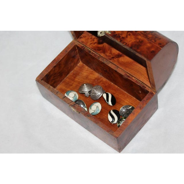 Contemporary Carved Wood Jewelry Box, 1980s For Sale - Image 3 of 18