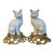 Antique 19th Century Japanese Blanc De Chine Models of Seated Cats Mounted on French Gilt Bronze Ormolu Bases - A Pair For Sale