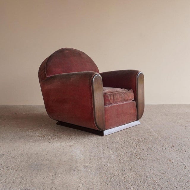 Art Deco Club Chair For Sale - Image 4 of 16
