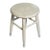 Antique Painted White Kitchen Low Stool Distressed For Sale