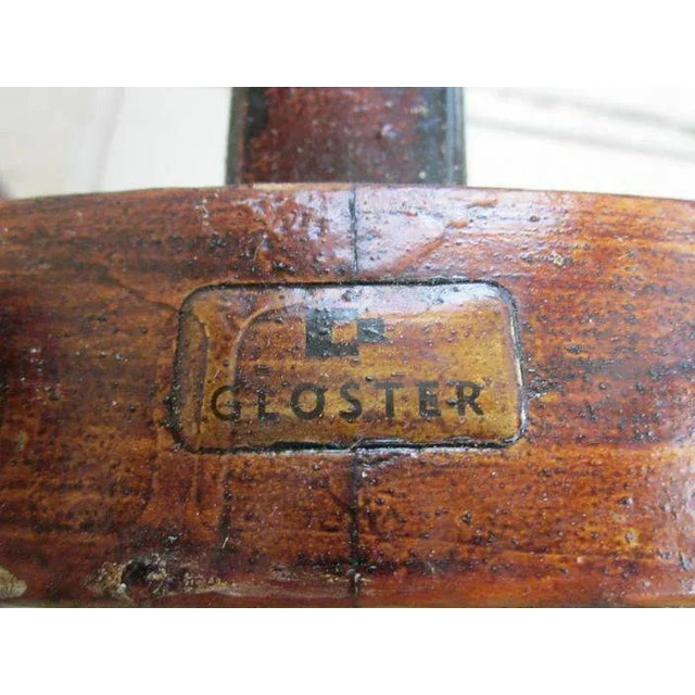 Brown 1940s Solid Wood Windsor Rocking Chair by Gloster Teak Wood For Sale - Image 8 of 13