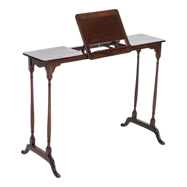 19th Century Mahogany Adjustable Reading Table For Sale