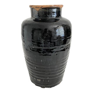 19th C Chinese Black Shanxi Pot For Sale