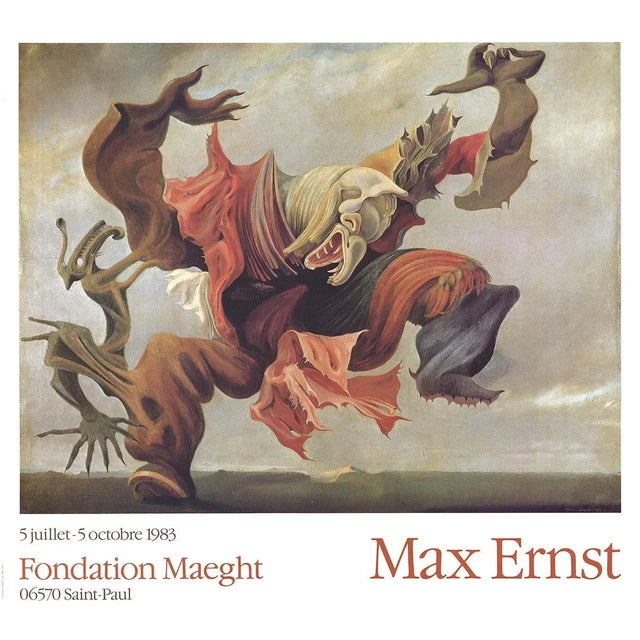 Artist: Max Ernst Title: L'Ange Du Foyer Year: 1983 Signed: No Medium: Offset Lithograph Paper Size: 23.5 x 25.5 inches (...