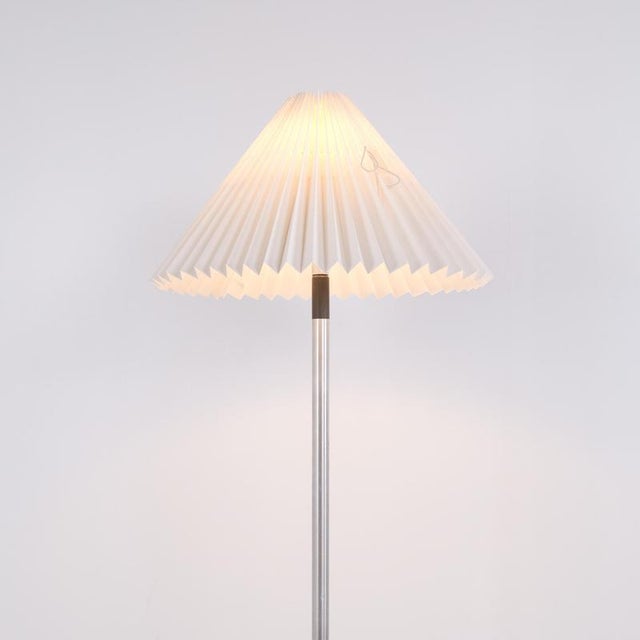 Silver Vintage Metal Floor Lamp by Jo Hammerborg for Fog & Mørup 1960s For Sale - Image 8 of 10