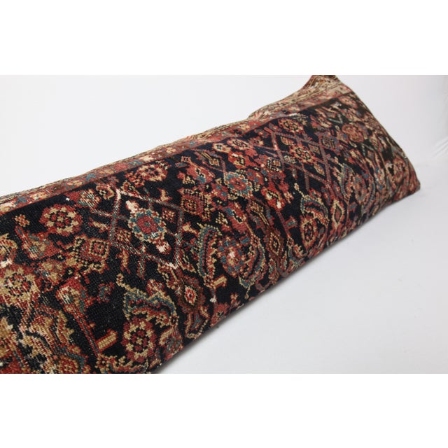 1900 - 1909 Antique Tribal Throw Sofa Lumbar Pillow Cover -14'' X 42'' For Sale - Image 5 of 9