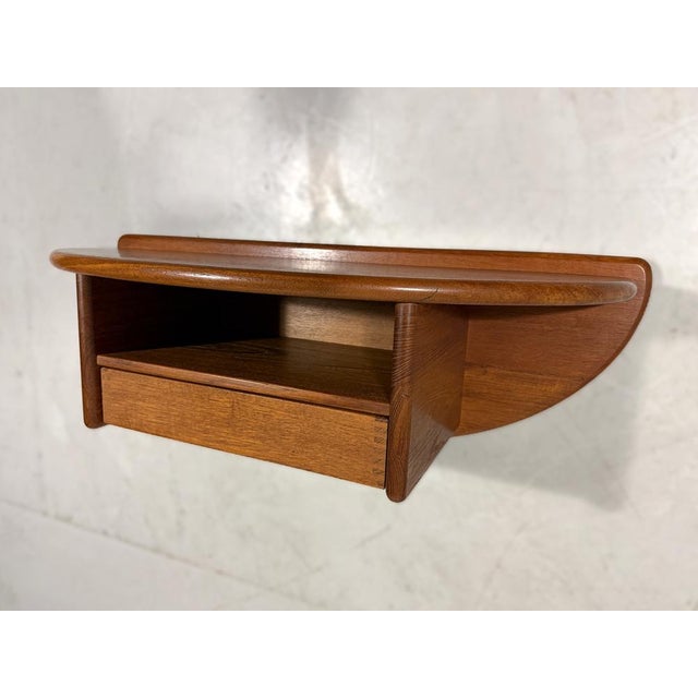 Teak Wall Console by Kai Kristiansen for Vildbjerg Møbelfabrik, 1960s For Sale - Image 9 of 18