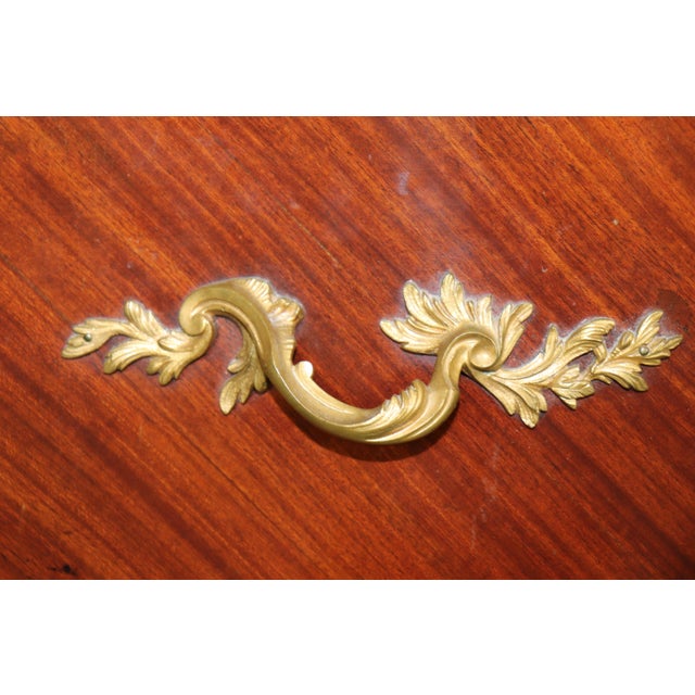 Late 19th C French Louis XV Style Breche D Alep Marble Top Commode For Sale - Image 11 of 15