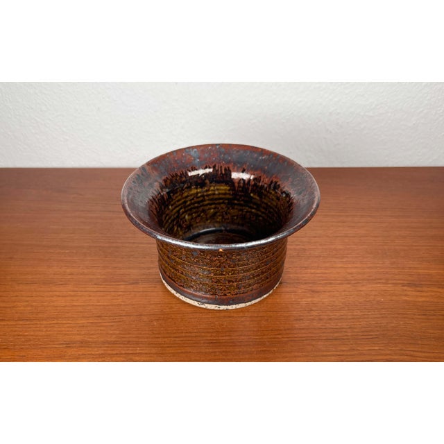 Mid-Century Modern Danish Studio Pottery Bowl by Erik Askholm, 1960s For Sale - Image 12 of 17
