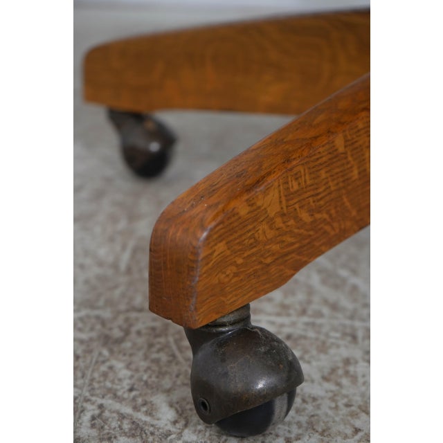 Stickley Arts & Crafts Mission Oak Office Chair For Sale - Image 13 of 18