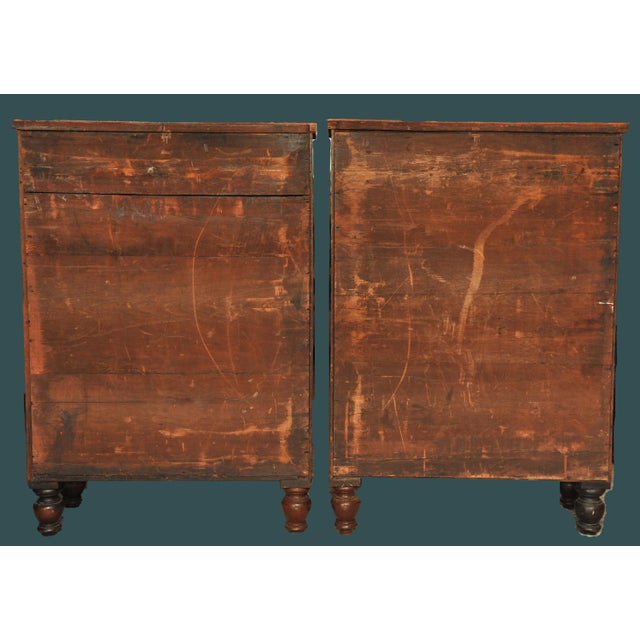 Regency Mahogany Side Cabinets with Brass Lattice Fronts, 1890s, Set of 2 For Sale - Image 5 of 8